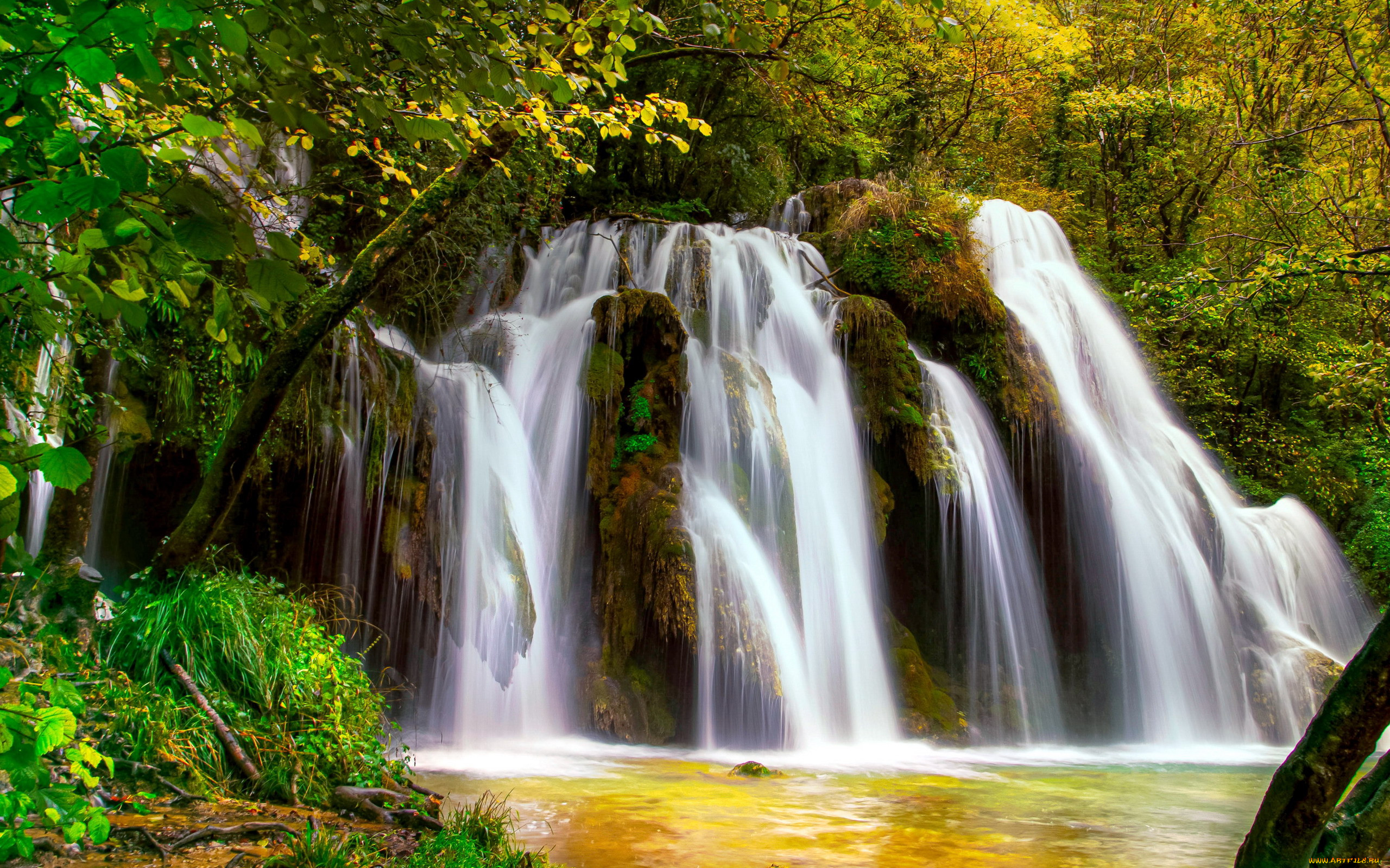 cascade des tufs, cuisance river, france, , , cascade, des, tufs, cuisance, river